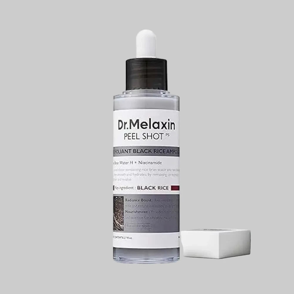 Revitalize Your Skin with Dr.Melaxin Peel Shot Glow Rice Exfoliating Ampoule - A Gentle, Hydrating Scrub for All Skin Types